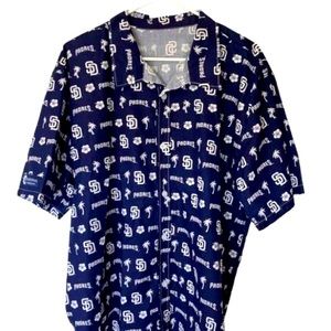 ⚾️MLB San Diego Padres Baseball Logo Hawaiian Shirt SGA National University 2XL
